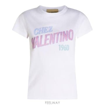 Valentino 26FW �߷�Ƽ�� ����ٴ� ���� Ƽ���� 9B3MG26M AA80BO BIANCO26FW �߷�Ƽ�� ����ٴ� ���� Ƽ���� 9B3MG26M AA80BO BIA