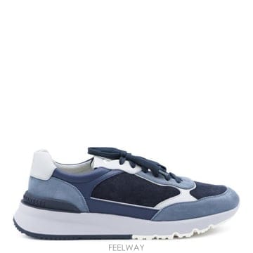 Brunello Cucinelli 26FW ���ڷ� ��ġ�ڸ� ���� ���� �����̵� ���� ����Ŀ�� MZUSNEO355 CVV29 NAVY26FW ���ڷ� ��ġ�ڸ� ���� ���� �����̵� ���� ����Ŀ