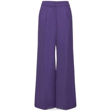 자크뮈스 Le Pantalon Banha 크레이프 와이드 팬츠 퍼플
