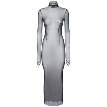 26 FW Ann Demeulemeester 여성 긴 소매 롱 드레스 TP724687555