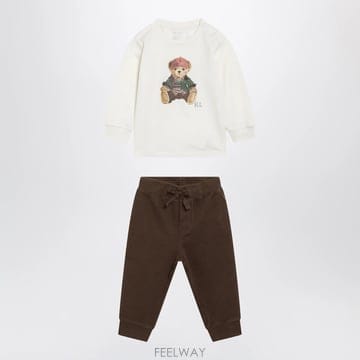 26 F/W 폴로 랄프로렌 폴로 베어 크림 코튼 베이비 셋 (KIDS B0052282530