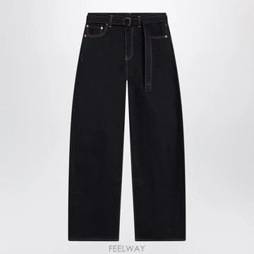 26 F/W 사카이 하이-웨이스트 네이비 코튼 BARREL 진 26- B0052282540