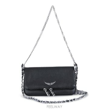 Zadig&Voltaire 26FW �ڵ�غ��׸� ũ�ν��� LWBA03975 011 BLACK SILVER26FW �ڵ�غ��׸� ũ�ν��� LWBA03975 011 BLACK SILVER