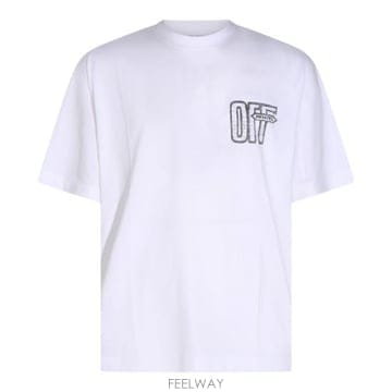 Off White 26FW ����ȭ��Ʈ ���� Ƽ���� OMAA120F26 JER00Y100 WHITE26FW ����ȭ��Ʈ ���� Ƽ���� OMAA120F26 JER00Y100 WHITE
