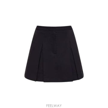 스포티앤리치 여성 스커트 더블 플리티드