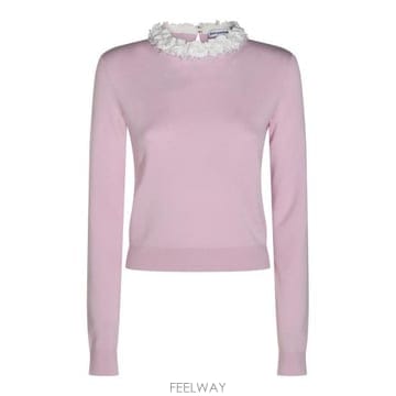 26FW 셀프 포트레이트 스웨터 AW26149T P PINK