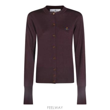 26FW 비비안웨스트우드 BEA 베아 니트 가디건 1803002P Y005ED408 DARK MAHOGANY