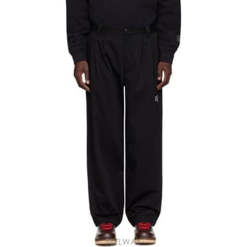 몽클레어 지니어스 Moncler x FRGMT 블랙 코튼 개버딘 슬랙스 L209U2A00001N1126 TP