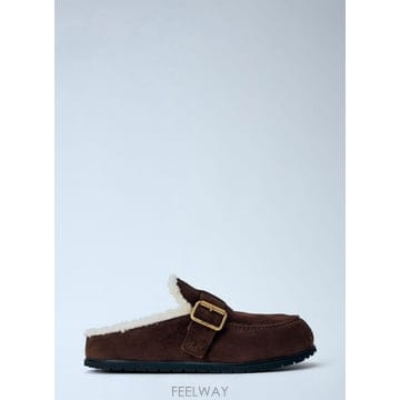 PRADA 26 FW ����� ���� Suede Mules pra0266007brn26 FW ����� ���� Suede Mules pra0266007brn