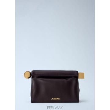 26 FW 쟈크뮈스 여성 La Pochette Rond Carre jac0266071brn