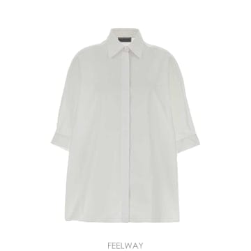 Balenciaga [X45]�߷��þư� A009OPTUM20 9000 ���� ���� ���� ����콺 White poplin overs[X45]�߷��þư� A009OPTUM20 9000 ���� ���� ���� �����