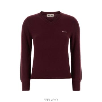 Miu Miu [X45]�̿�̿� MML08KSOOO6600 F0399 ���� ���� ���� ���� ���� ����콺 Burgundy[X45]�̿�̿� MML08KSOOO6600 F0399 ���� ���� ���� ����
