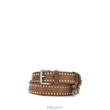 Miu Miu [K68]�̿�̿� 5CC7422ZT3 F0316 ���� ��Ʈ �㸮�� ������� ���ں�Ʈ Studded suede[K68]�̿�̿� 5CC7422ZT3 F0316 ���� ��Ʈ �㸮�� ������