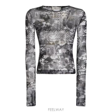 Blumarine 26FW ���縶�� ���� Ƽ���� RF6008J1614 L9660 DARK GREY BLACK26FW ���縶�� ���� Ƽ���� RF6008J1614 L9660 DARK GREY 