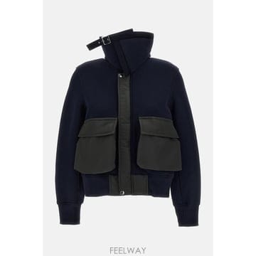 26 F/W 사카이 SPONGE 스웨트 하이브리드 블루종 260874 B0032287839