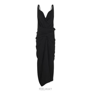 26FW 릭 오웬스 롱 원피스 RP02F5561 HY09 BLACK