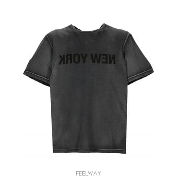 25SS 헬멧 LANG 가먼트 염색 뉴 YORK T 셔츠 O10HM508001 TP578403304