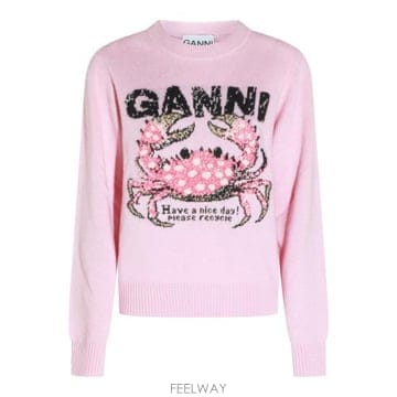 GANNI 26FW ���� ������ A1150008 868 Chalk Pink26FW ���� ������ A1150008 868 Chalk Pink