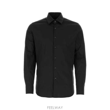 26FW 프라다 블랙 stretch poplin 셔츠 UCM608SOOO10HTF0002 TP57775040