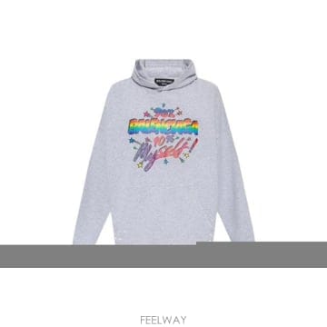 Balenciaga 와이드 핏 후드티 스웨트 셔츠 674986TMVH42569 TP577893129
