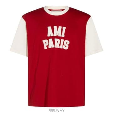 Ami 26FW �ƹ� ���� Ƽ���� UTS418 JE0272A202 RED26FW �ƹ� ���� Ƽ���� UTS418 JE0272A202 RED