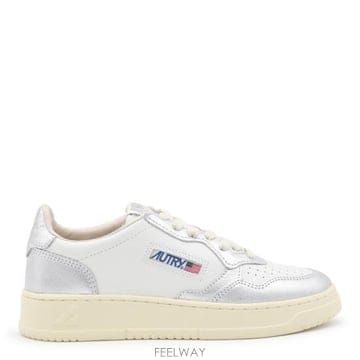 AUTRY 26FW ��Ʈ�� �޴޸���Ʈ �ο� ���� ����Ŀ�� AULW WB18 LEAT WHT SILVER26FW ��Ʈ�� �޴޸���Ʈ �ο� ���� ����Ŀ�� AULW WB18 LE