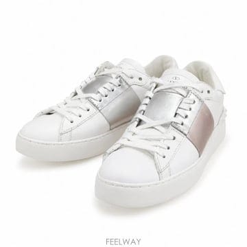 [정품/당일출고] 발렌티노 히든 오픈 락스터드 스니커즈 실버 35.5 / 225mm