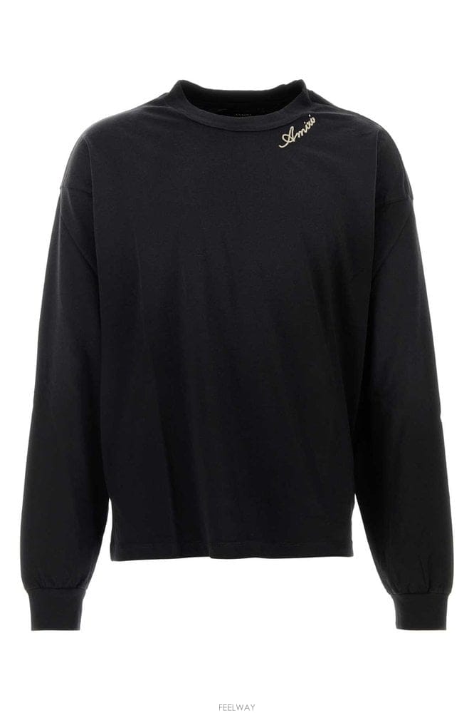 Amiri �ƹ̸� AMIRI SCRIPT LS Ƽ���� AM426JR011 BL B0442282395�ƹ̸� AMIRI SCRIPT LS Ƽ���� AM426JR011 BL B044228239