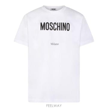 Moschino 26SS ��Ű�� ���� Ƽ���� 261ZZ0713 02411001 WHITE26SS ��Ű�� ���� Ƽ���� 261ZZ0713 02411001 WHITE
