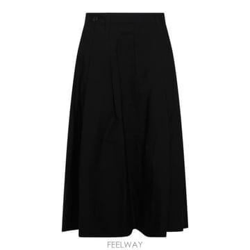 26SS 브루넬로 쿠치넬리 롱 스커트 M0F79G3951 C101 NERO