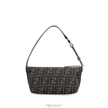 26FW Fendi 미니 borsa Fendi svasata in tessuto jacquard con mo