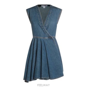 25FW 알라이아 데님 원피스 AA9R2682D004B 505 BLEU MINERAL
