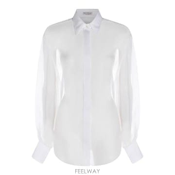 Brunello Cucinelli 26SS ���ڷ� ��ġ�ڸ� ����콺 MF940MD706 C15926SS ���ڷ� ��ġ�ڸ� ����콺 MF940MD706 C159