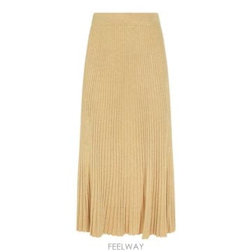 26SS 짐머만 롱 스커트 8721SS261 METGLD METALLIC GOLD