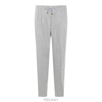 Brunello Cucinelli 26FW ���ڷ� ��ġ�ڸ� Ʈ���̴� ���� ���� M038PE1710 C511 LIGHT GREY26FW ���ڷ� ��ġ�ڸ� Ʈ���̴� ���� ���� M038PE1710 C