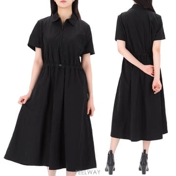 구템즈 26FW 몽클레어 로고 패치 하프 집업 원피스 2G00010 5986F 999