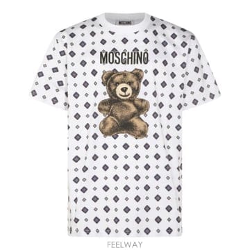 Moschino 26SS ��Ű�� ���� Ƽ���� 261ZZ0717 02412001 WHITE26SS ��Ű�� ���� Ƽ���� 261ZZ0717 02412001 WHITE