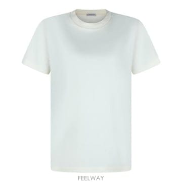 Moncler 26SS ��Ŭ���� �ڼ� �ΰ� ��ư Ƽ���� L10938C00029 89AUO034 WHITE26SS ��Ŭ���� �ڼ� �ΰ� ��ư Ƽ���� L10938C00029 89AUO