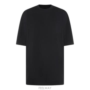 Rick Owens 26SS �� ������ ���� Ƽ���� RU01F2249 JA09 BLACK26SS �� ������ ���� Ƽ���� RU01F2249 JA09 BLACK