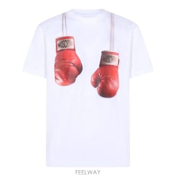 Moschino 26SS ��Ű�� ���� Ƽ���� 261ZZ0723 02411001 WHITE26SS ��Ű�� ���� Ƽ���� 261ZZ0723 02411001 WHITE