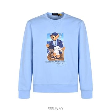 Ralph Lauren 26FW ���� �����η� ���� Ƽ���� 710B18538 001 NEWPORT BEAR OFFICE BLUE26FW ���� �����η� ���� Ƽ���� 710B18538 001 NEWPORT B