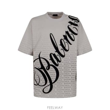 Balenciaga 26FW �߷��þư� ���͸� �ΰ� Ƽ���� 764235 TTVN99081 DIRTY WHITE BLACK26FW �߷��þư� ���͸� �ΰ� Ƽ���� 764235 TTVN99081 DI