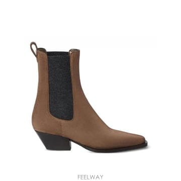 Brunello Cucinelli 26FW ���ڷ� ��ġ�ڸ� Suede Bootie MZSFC3080C9773 TP58146443326FW ���ڷ� ��ġ�ڸ� Suede Bootie MZSFC3080C9773 TP5