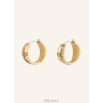 Tory Burch �丮��ġ ICON PAVE Hoop Earrings 100311799019500 TP577974249�丮��ġ ICON PAVE Hoop Earrings 100311799019500 TP577