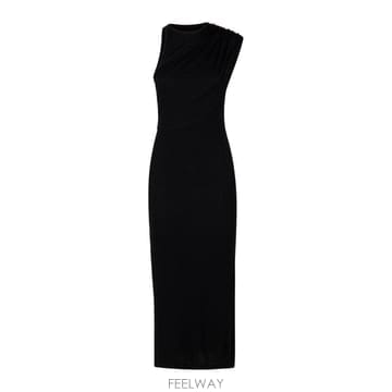 26SS 쿠레쥬 미디 원피스 226JRO849JS0285 9999 Black