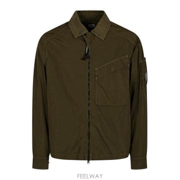 26FW 씨피 컴퍼니 셔츠 21CMOS120A 005904G683 IVY GREEN
