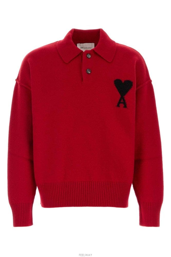 Ami �ƹ� QUOTAPOLOSWEATERWITHCONTRASTEDAMID B0442283579�ƹ� QUOTAPOLOSWEATERWITHCONTRASTEDAMID B0442283579