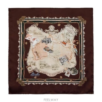 26 F/W 짐머만 프린트 스퀘어 70 스카프 ZIMMERMANN 실 B0732279986