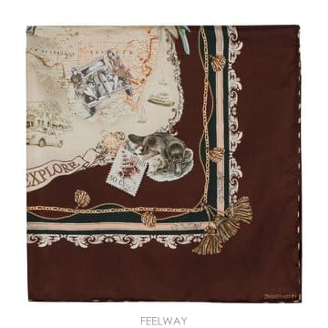 26 F/W 짐머만 프린트 스퀘어 70 스카프 ZIMMERMANN 실 B0732279986