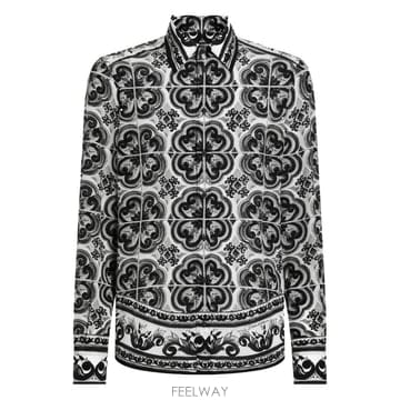 Dolce&Gabbana 26SS ��ü�ذ��ٳ� ��ũ ���� with Majolica ����Ʈ G5MM4THI1Y5IU3TN TP5777526SS ��ü�ذ��ٳ� ��ũ ���� with Majolica ����Ʈ G5MM4